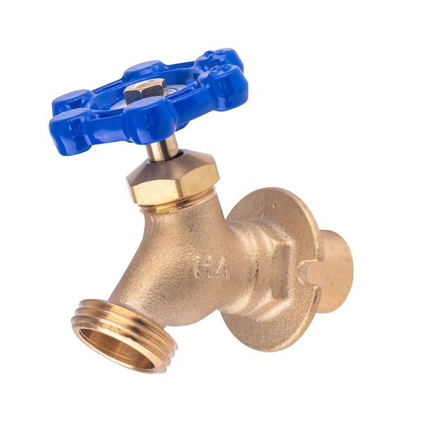 Hausen 1/2-inch or 3/4-inch Sweat x 3/4-inch MHT Brass Sillcock Valve with Handle Shutoff HA-SC103-1 - main